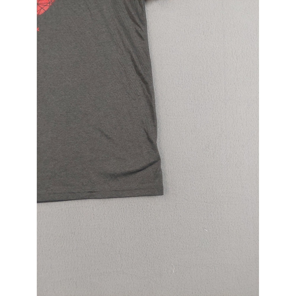 Reebok Boy T Shirt L Gray Graphic Tee 100% Polyester Short Sleeve Round Neck - Picture 5 of 16